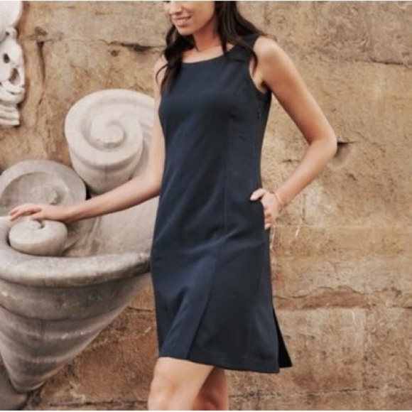 NWT Bluffworks Trevi dress Travel passport hidden zippered pockets size 10 - Picture 1 of 16